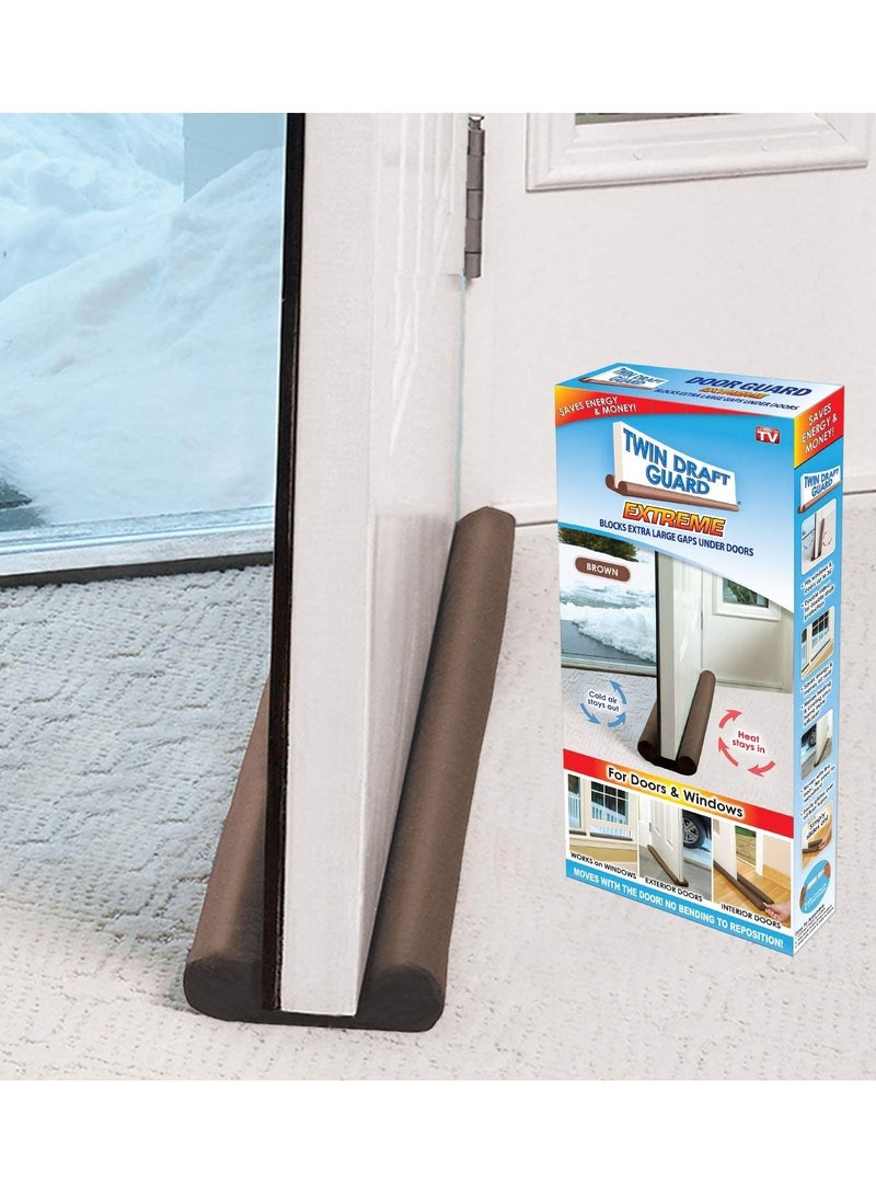 Twin Draft Guard Draft Door Stopper 36 Inches, Draft Guard for Interior Door, Heavy Duty Door Sweep, Sound Proof Reduce Noise Keeping Warm in and Cold Out, Thicker Door Draft - Image 4