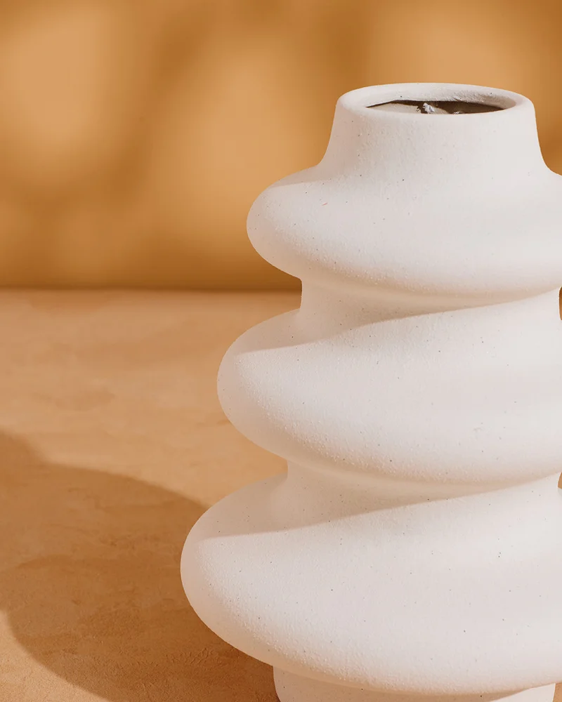REDTAG Cream Nordic Vase