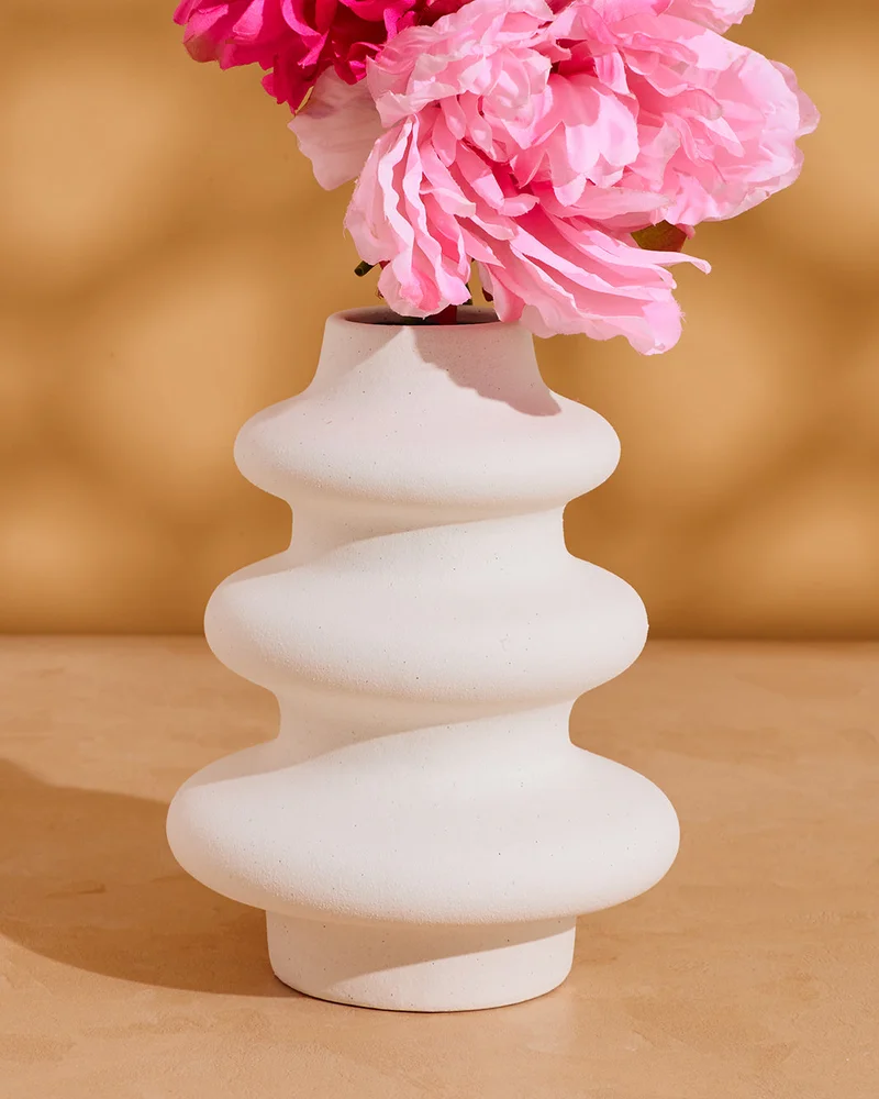 REDTAG Cream Nordic Vase
