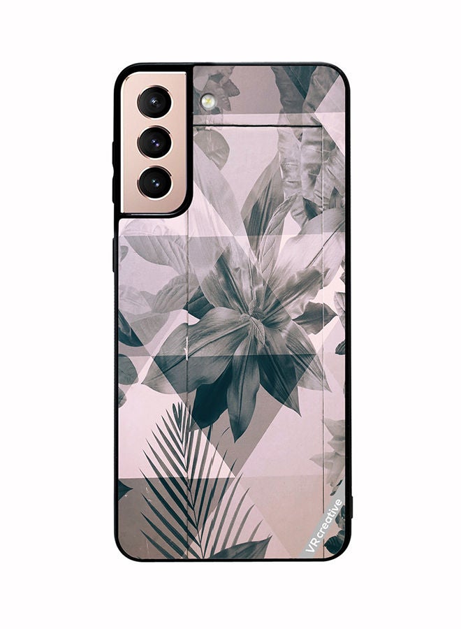 VR CREATIVE Protective Case Cover For Samsung Galaxy S21 5G Symmetric Floer Design Multicolour - Image 1