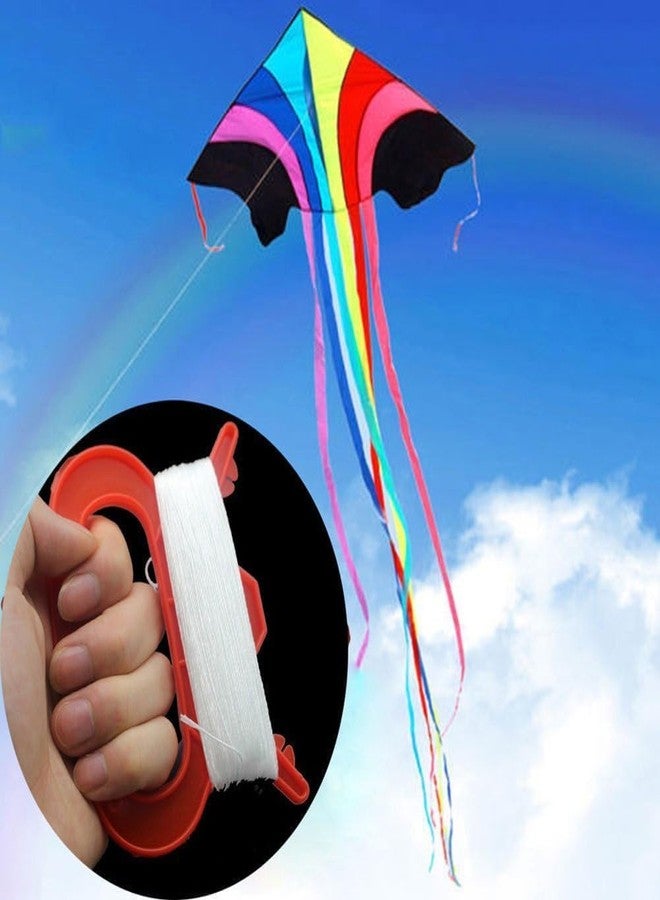 Essivox Red D Shape Kite Winder with 100m Line String, Outdoor Sports Flying Kite Board Tool Kit for Wind Spinners - Image 4