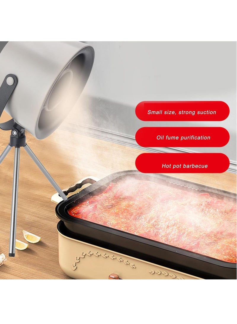 ET-LIFE Range Hood with 4 Filters, USB Exhaust Fan, Desktop Range Hood for Home and Outdoor G07 Black - Image 3