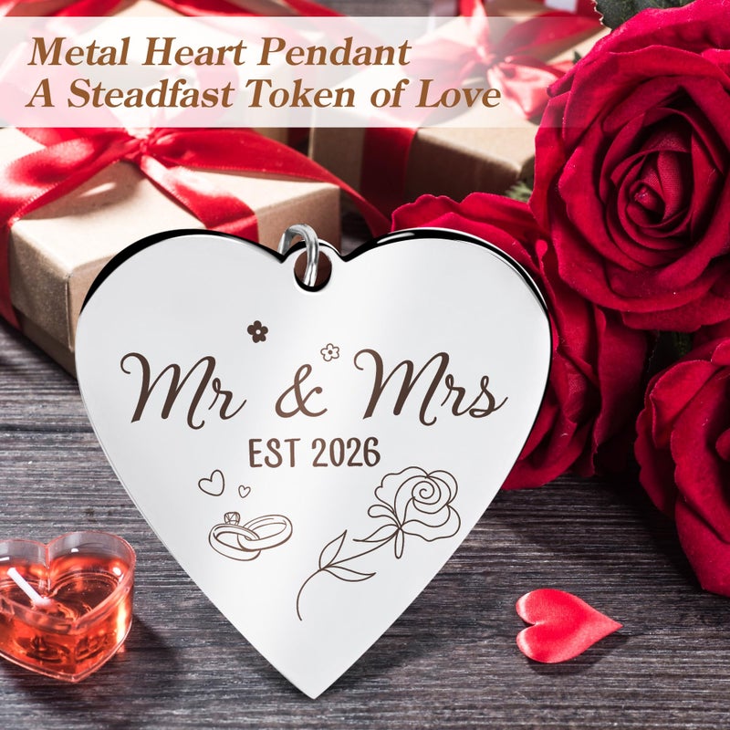 HELORAY Wedding Gifts for Couples Personalized Wedding Gifts for Newlyweds Gift Wedding Picture Frame Mr and Mrs Wedding Presents for Newlyweds Bridal Shower Gift for Bride - Image 5