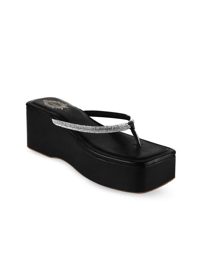 Shoetopia Shoetopia Girls Embellished Wedge Heels