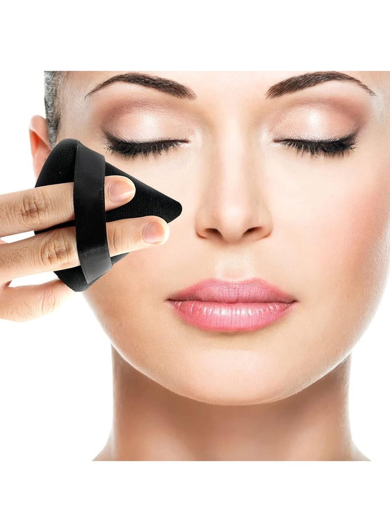 ECVV 2 قطع إسفنجة مكياج مثلثة ناعمة مع حزام لبودرة الأساس السائبة - Image 3