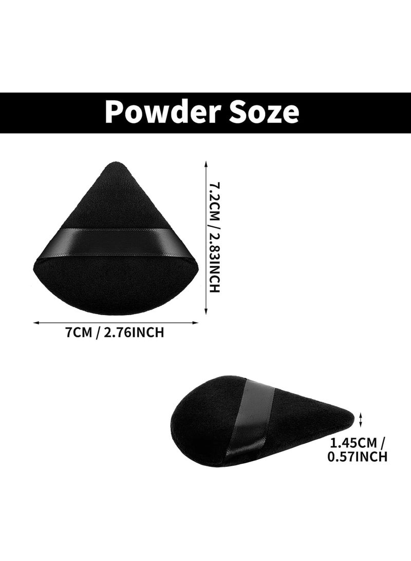 ECVV 2 قطع إسفنجة مكياج مثلثة ناعمة مع حزام لبودرة الأساس السائبة - Image 2