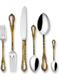 AMBOSS Pera 72 Piece Fork Spoon Knife Stainless Steel Set Gold - Boxed 