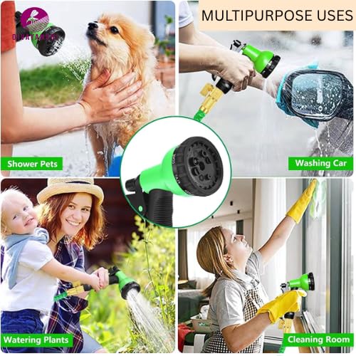 Divayanshi 7 Pattern High Pressure Spray Gun for Plants – Adjustable Water Jet Sprayer Nozzle for Pipe & Garden Hose, Multipurpose Gardening Water Sprayer for Lawn, Car Wash, Bike & Home Cleaning - Image 5