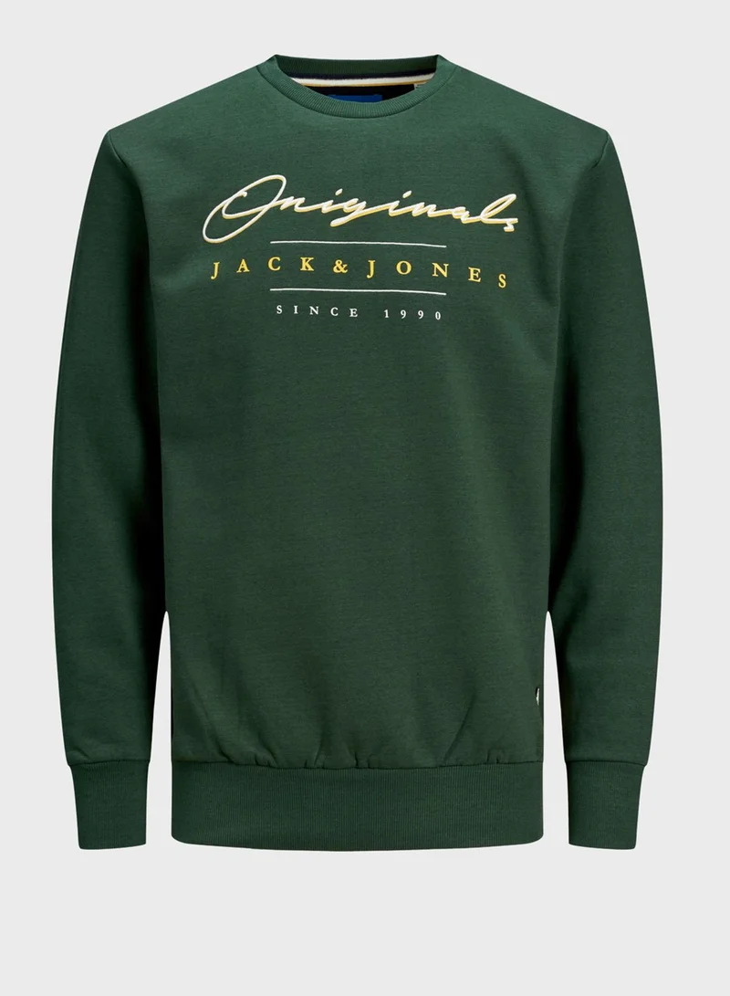JACK & JONES Logo Regular Fit Sweatshirt