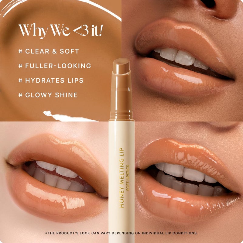 Nature Republic HONEY MELTING LIP GLITTER & PLUMPING (16 MIDNIGHT SPARKLE) SOFT LIP STICK Moisturizing Gloss, Volumizing formula, Color changing Sheer tint, Shine Glimmer Finish - Image 3