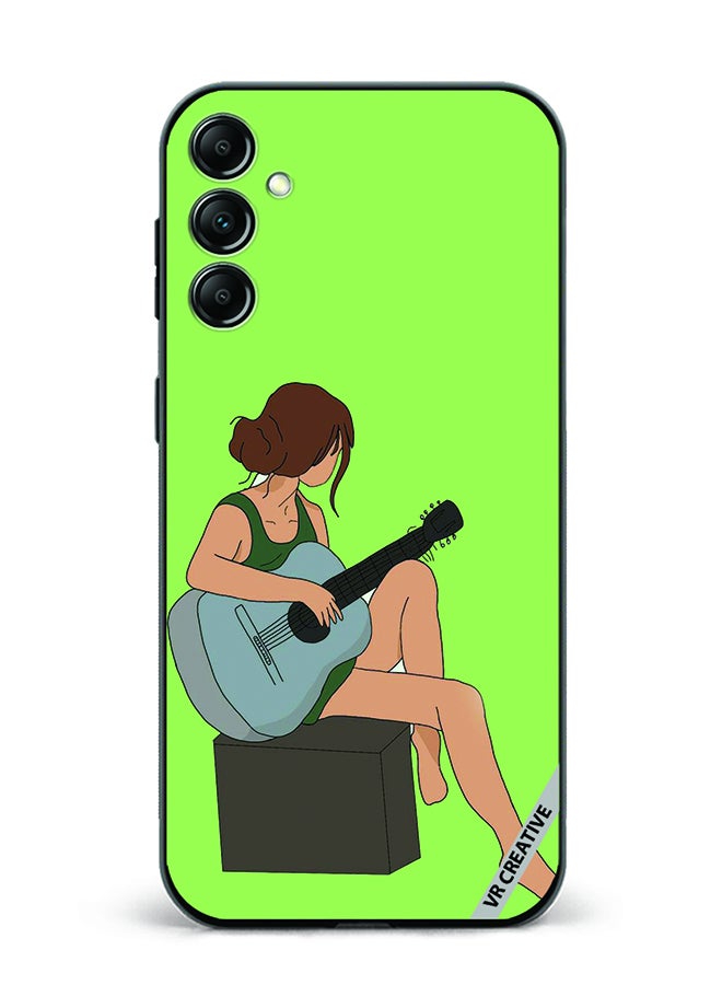 VR CREATIVE Protective Case Cover For Samsung Galaxy A55 Girl With Guitar Design Multicolour - Image 1