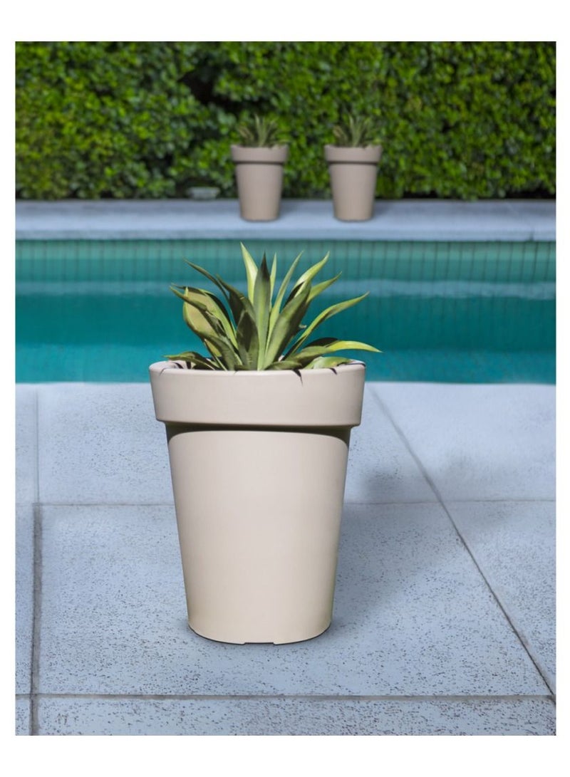 TRAMONTINA 70cm Gipsy Vase in Beige Polyethylene  - Image 2