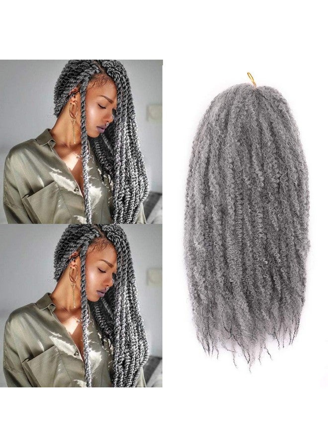 KGBFASS Gbfass 3Packs Marley Braiding Hair 18Inch Afro Marley Hair For Twists Synthetic Kinky Braiding Hair Extensions (Gary) - Image 2