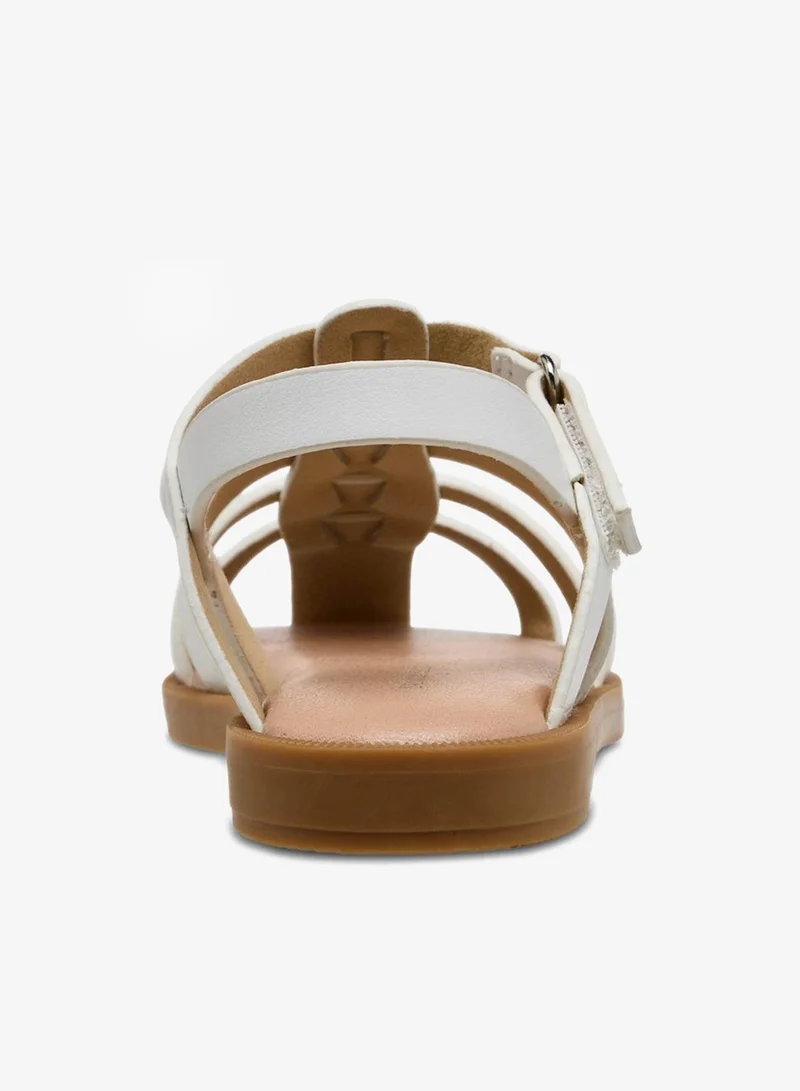 Flora Bella By Shoexpress WHITE Flora Bella Girls Hook And Loop Closure Sandals for Women | Best Price UAE