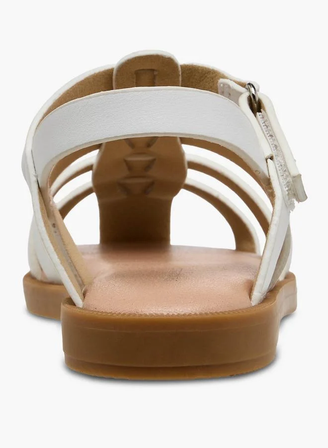 Flora Bella By Shoexpress WHITE Flora Bella Girls Hook And Loop Closure Sandals for Women | Best Price UAE