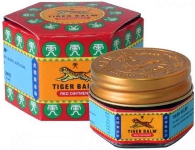 Tiger Balm مرهم تايجر بالمر الأحمر بقوة إضافية لتخفيف الألم، 10 جرام