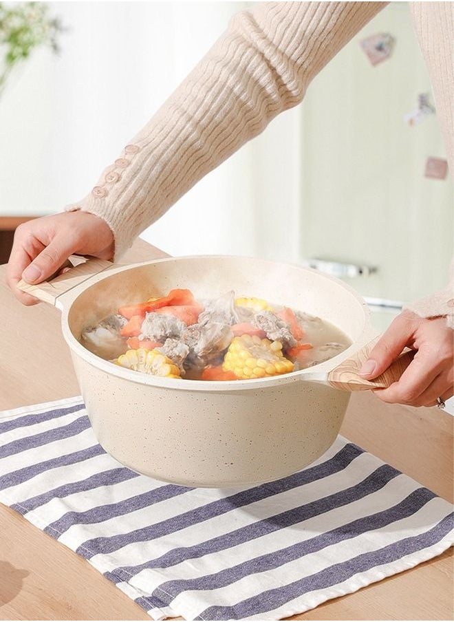 6 Pieces Non-stick Coating Cookware Set - Aluminum Alloy Material - Pot and Pan - Casserole, Stockpot, Deep Frying Pan White - pzsku/ZDC3C7AD8817892765CECZ/45/_/1691402524/51472eae-b9df-4e93-9a5f-e176dc7f377b