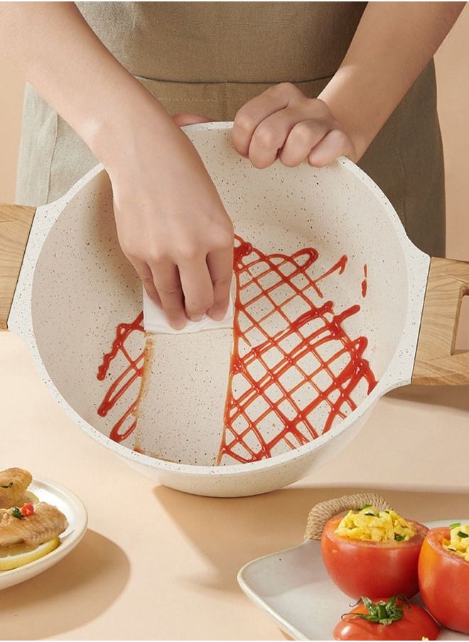 6 Pieces Non-stick Coating Cookware Set - Aluminum Alloy Material - Pot and Pan - Casserole, Stockpot, Deep Frying Pan White - pzsku/ZDC3C7AD8817892765CECZ/45/_/1691402525/959cf09b-4f51-4941-983f-42ba2a40581f
