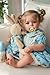 JIZHI Lifelike Reborn Baby Dolls  18 Inch RealisticNewborn Baby Dolls Blond Girl Handmade Real Life Baby Dolls with Clothes for Kids Age 3 - Image 2