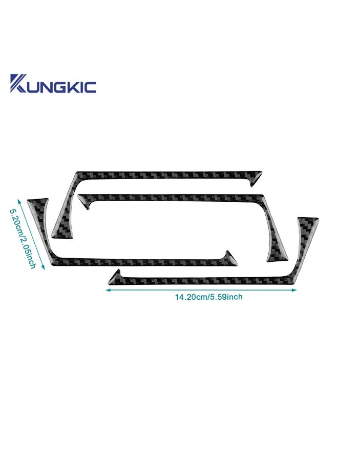 KUNGKIC Real Soft Carbon Fiber For Lexus GS GS250 GS350 GS200t GS450h L10 2012-2019 LHD RHD Car Door Handle Strip Interior Trim Sticker - Image 4