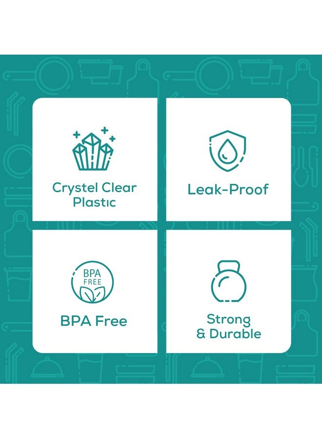 Comfy Package [8 oz. - 25 Count Reusable Plastic Juice Bottles With Caps, Labels, Brush, and Silicone Funnel - Clear plastic Bottles with Caps, Juice Containers with lids, for All Beverages - Image 4