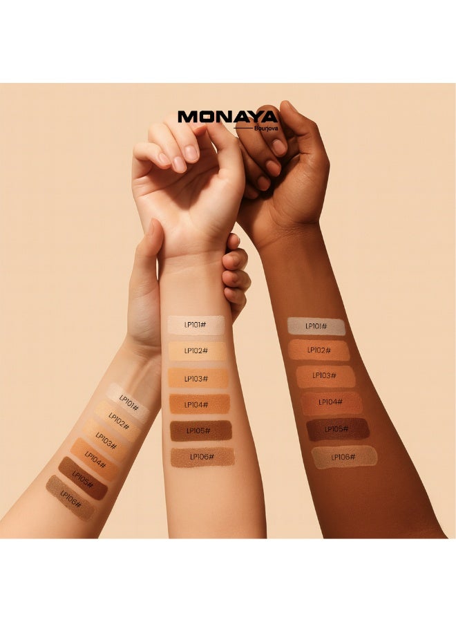 Monaya LP001 Sheer Loose Powder – Lightweight Setting Powder, Oil Control, Smooth Matte Finish, Long-Lasting & Flawless Look for All Skin Types, 12g Each - Image 5
