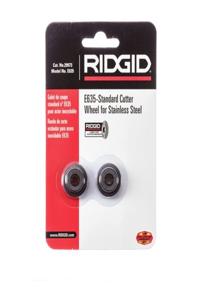 ريدجيد عجلة بديلة لقاطع الأنابيب من الفولاذ المقاوم للصدأ طراز E635 من RIDGID 29973 مع محامل، عجلة قاطع الأنابيب - Image 2