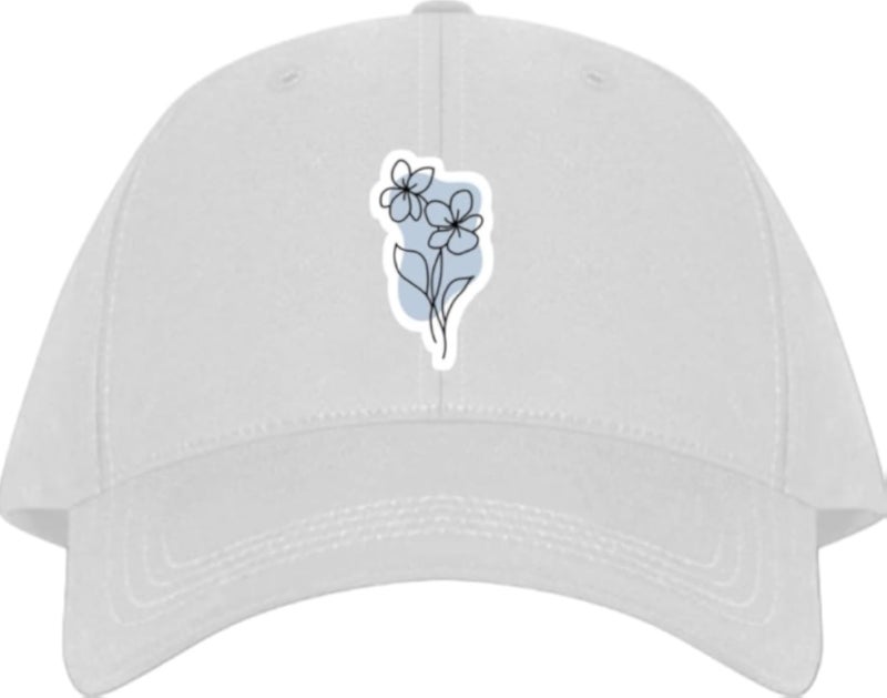 Line Art Planets unisex baseball cap White