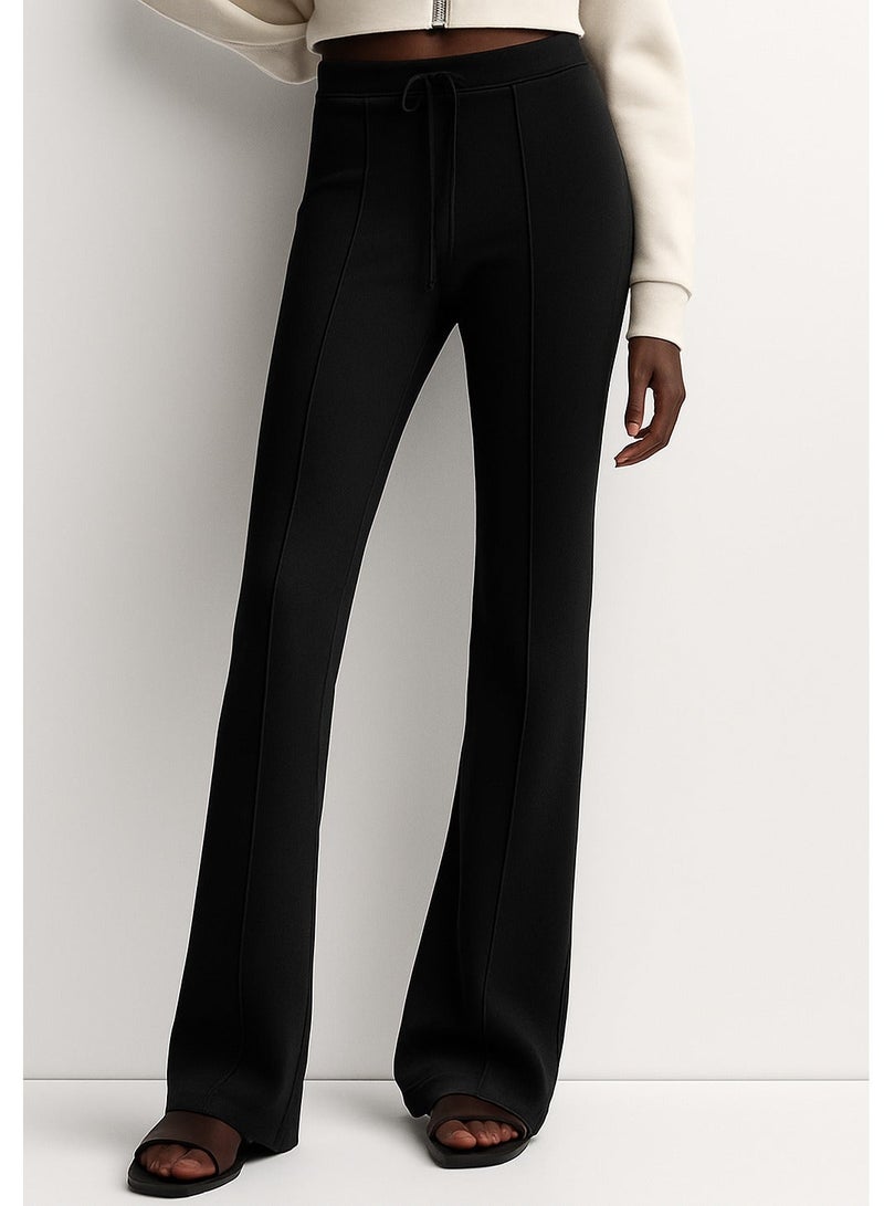Soft Steps Women’s Cotton Wide-Leg Pants for Daily Wear – Soft & Comfortable –Black– Size S - Image 3