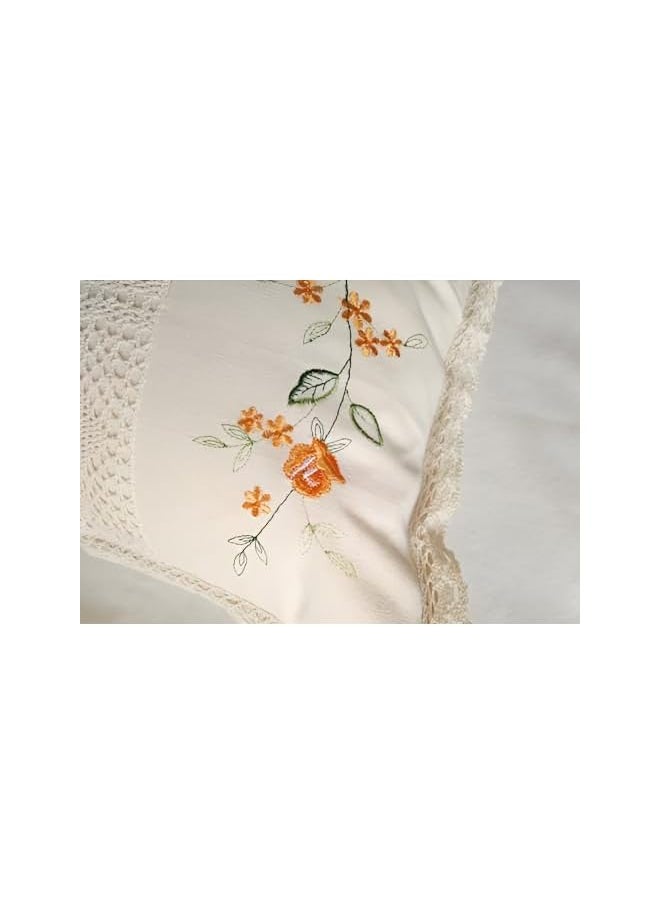 The Bros Cushion Covers 45 x45 cm for Sofa or Bed - Beige Decor Pillow Covers - Set of 2 - HomeLux  - Image 3
