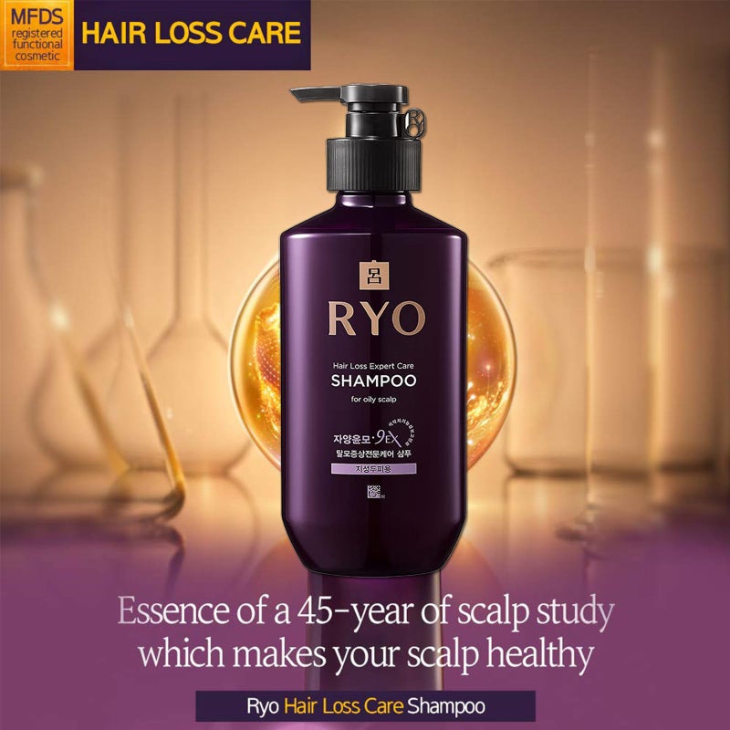 RYO Hair Strength Expert Care Shampoo for Oily Scalp, Moisturizing and Relieving Itchiness for Dryness, Hair Strengthening, Sebum Control, 13.53 Fl Oz. - Image 3