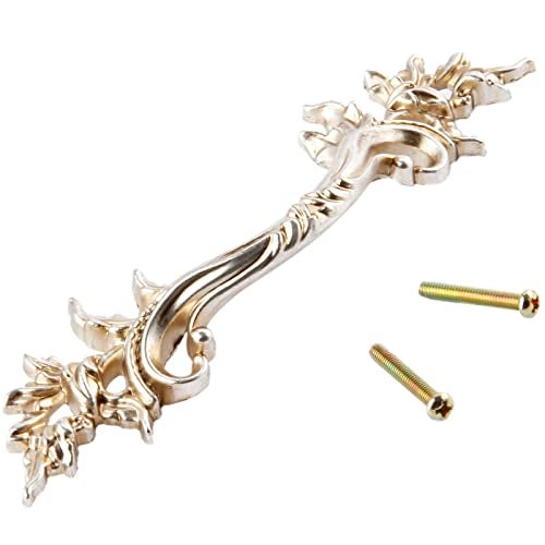 Mgoodoo 3'' French Provincial Drawer Pulls, Antique Gold Furniture Pulls Retro Vintage European Style Handles for Cabinets Dresser Gates Door Closet Cupboard Kitchen Hardware - Image 1