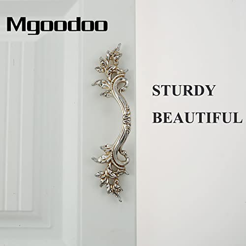Mgoodoo 3'' French Provincial Drawer Pulls, Antique Gold Furniture Pulls Retro Vintage European Style Handles for Cabinets Dresser Gates Door Closet Cupboard Kitchen Hardware - Image 3
