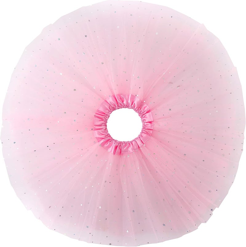 Jastore Girls Layered Stars Sequins Tutu Skirt Princess Ballet Dance Dress for 2-8 Years - Image 2