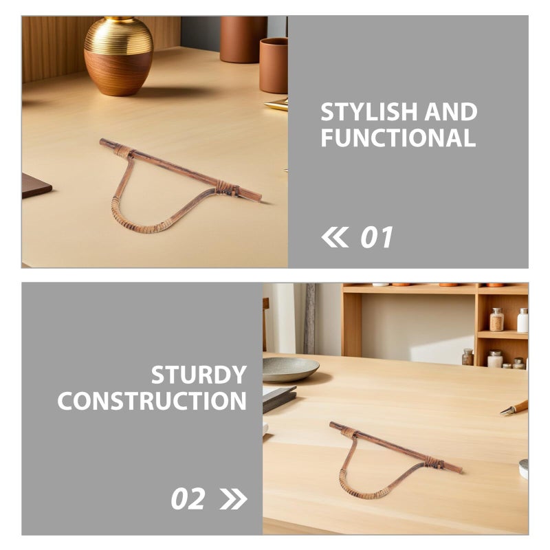D Shaped Wooden Bag Handles 27cm 2pcs for Tote DIY Replacement Handbag Accessories - Image 4