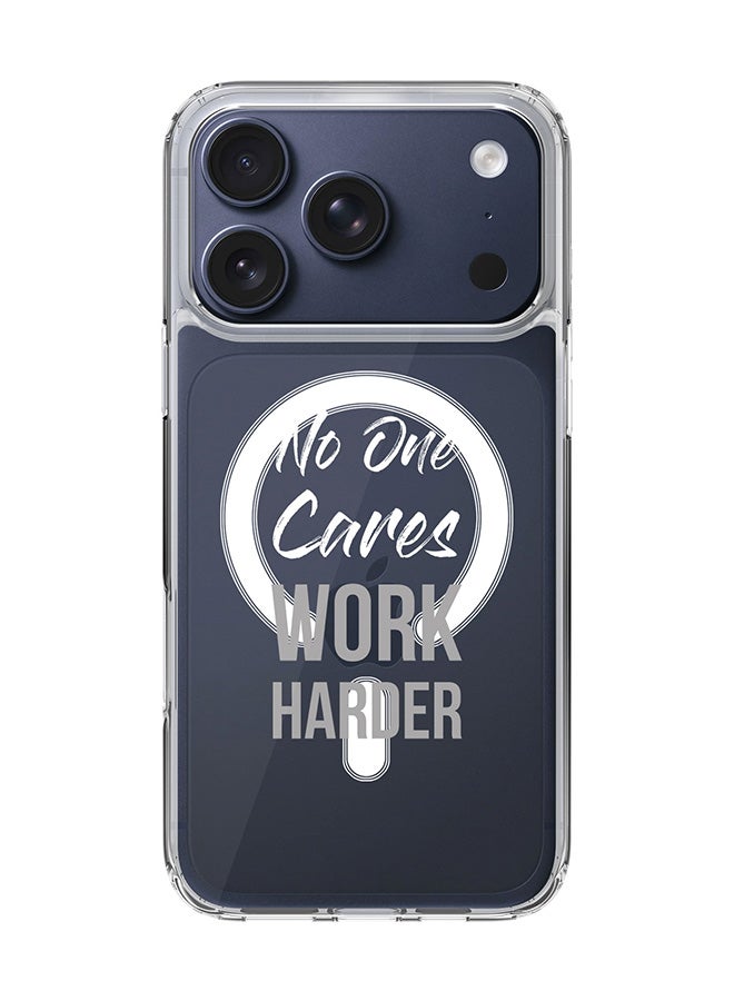 Classic Clear MagSafe Case for iPhone 17 Pro , Hybrid Soft Case Flexible Edges Anti Drop TPU PC Gel Thin Transparent Cover [ Designed for iPhone 17 Pro ] -  Work Harder