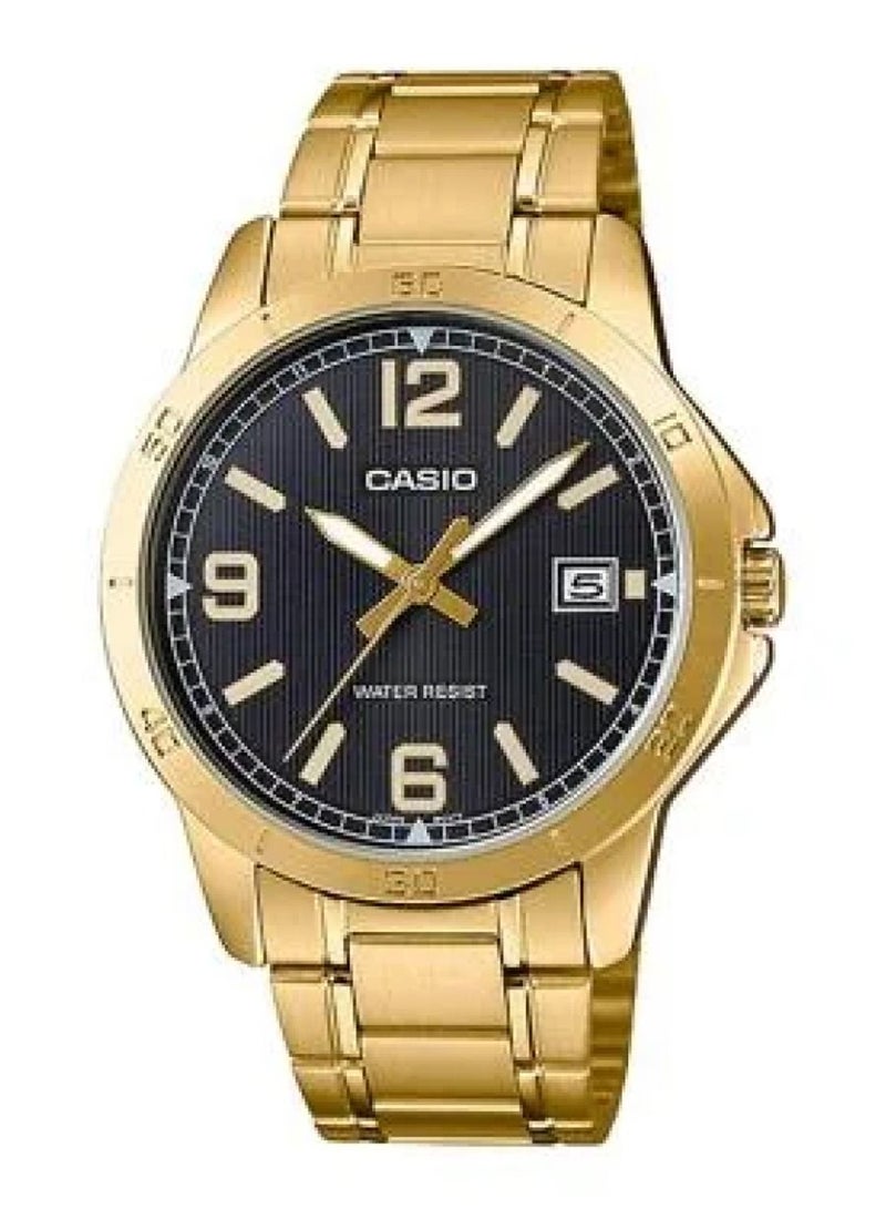 CASIO ساعة يد انالوج بعقارب من الستانلس ستيل للرجال MTP-V004G-1BUDF - Image 1