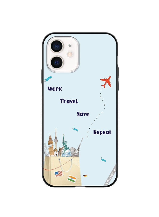VR CREATIVE Protective Case Cover For Apple iPhone 11 Travelquotes Design Multicolour - Image 1