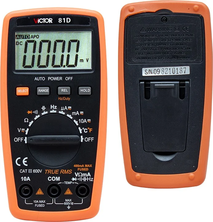 AYT Powermaster Digital Measuring Device Multimeter Vc 81 D Dc Ac Voltage Current Resistance Meter