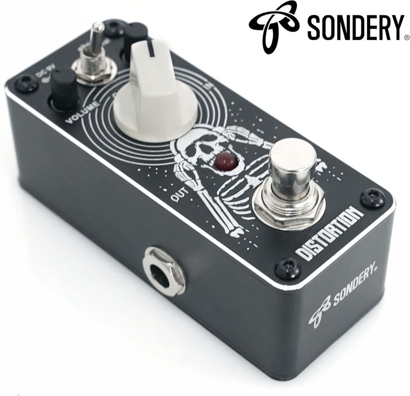 Sondery دواسة تشويه من Sondery مع تأثيرين: ساطع وعادي، صوت ستاك بريطاني كلاسيكي من السبعينيات والثمانينيات، دواسة تأثير صغيرة للجيتارات الكهربائية مع تمرير حقيقي، سلسلة تصميم فني - Image 1