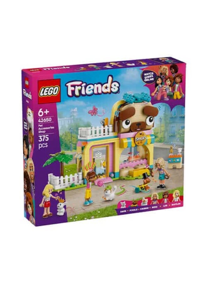 LEGO Friends Pet Accessories Shop Building Set for Kids 6+ with Mini-Dolls & Animal Figures, 375 Pieces - Image 2
