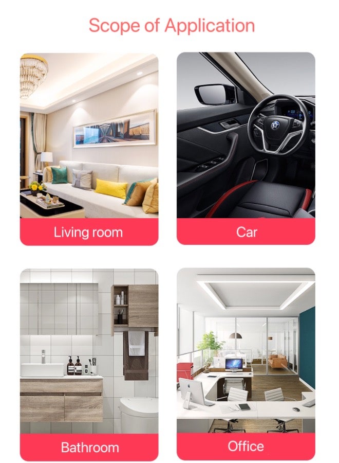 ساميلي [عبوة من 3 قطع] معطر جو - رائحة سيارة جديدة - مزيل للروائح - معطر جل - غرف وخزائن وحمامات وسيارات - 220 جرام - Image 2