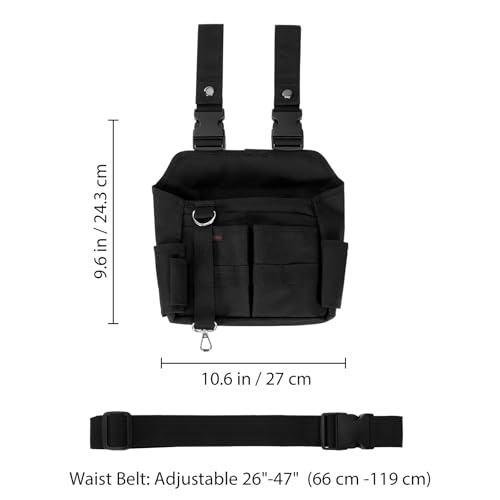 KENOBE Tool Pouch Holster with Belt and Clip Around Your Leg, Electrician Multifunctional Repair Bag, Utility Multi-Tool Organizer for Automotive Craftsman Carpenter Construction - Image 4