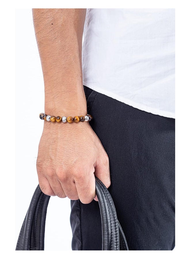nylon bracelets studded with crystals and therapeutic stones for men - Image 2