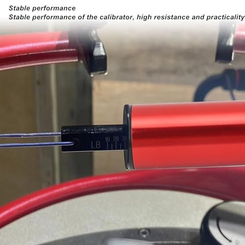 Asixxsix Sports Tennis Stringing Machine Tools, Sports Racquet String Tension Calibrator String Meter, Aluminum Alloy Professional High Tension Measuring Device (Red) - Image 3