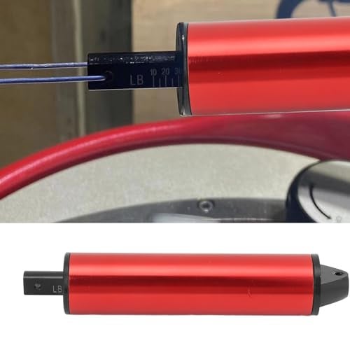 Asixxsix Sports Tennis Stringing Machine Tools, Sports Racquet String Tension Calibrator String Meter, Aluminum Alloy Professional High Tension Measuring Device (Red) - Image 5