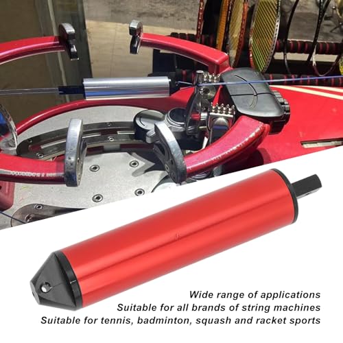 Asixxsix Sports Tennis Stringing Machine Tools, Sports Racquet String Tension Calibrator String Meter, Aluminum Alloy Professional High Tension Measuring Device (Red) - Image 2