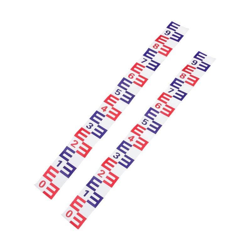 ملصق مقياس مستوى الماء العاكس ذاتي اللصق لحوض السباحة والمنزل علبة من ٢ - Image 1