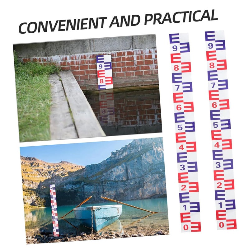 ملصق مقياس مستوى الماء العاكس ذاتي اللصق لحوض السباحة والمنزل علبة من ٢ - Image 4