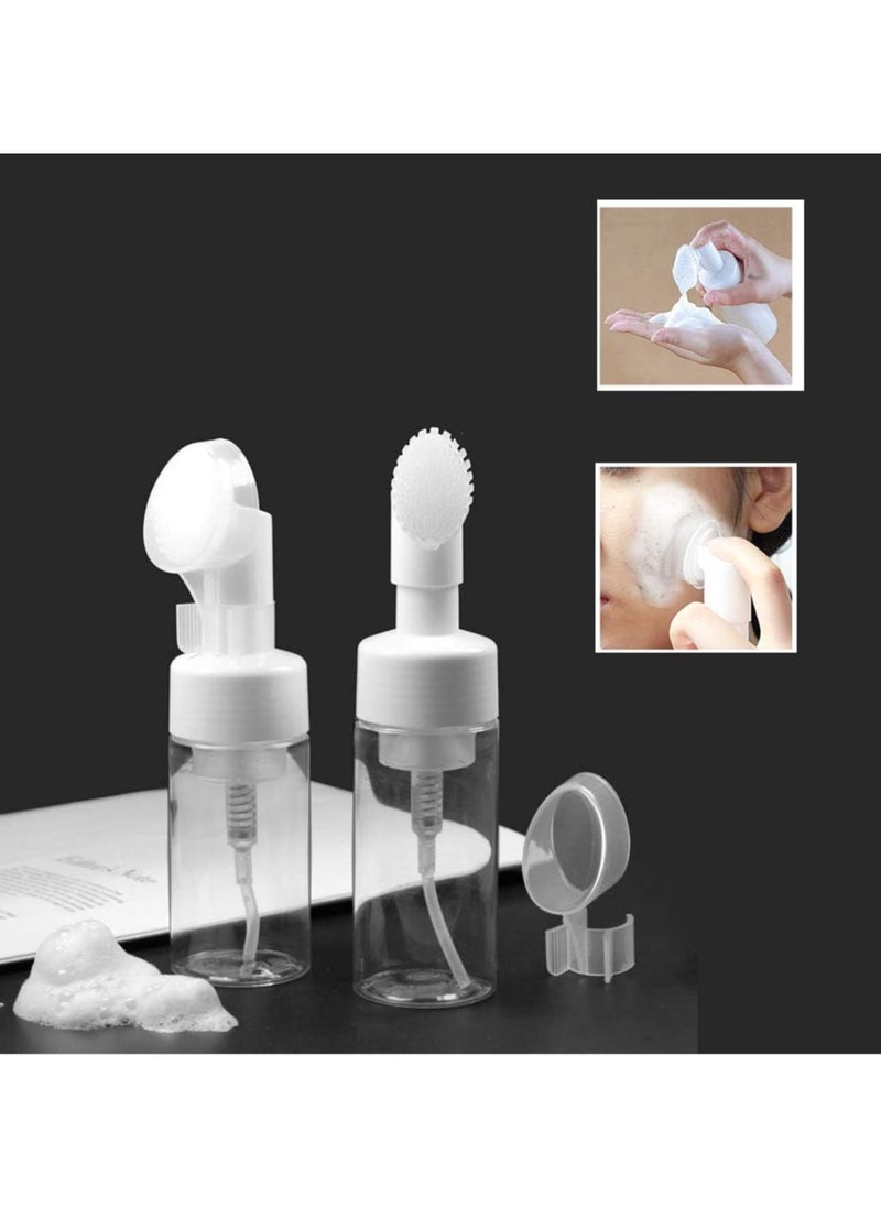 Generic - Empty Facial Cleanser Foaming Bottle with Brush 100ml - Image 1